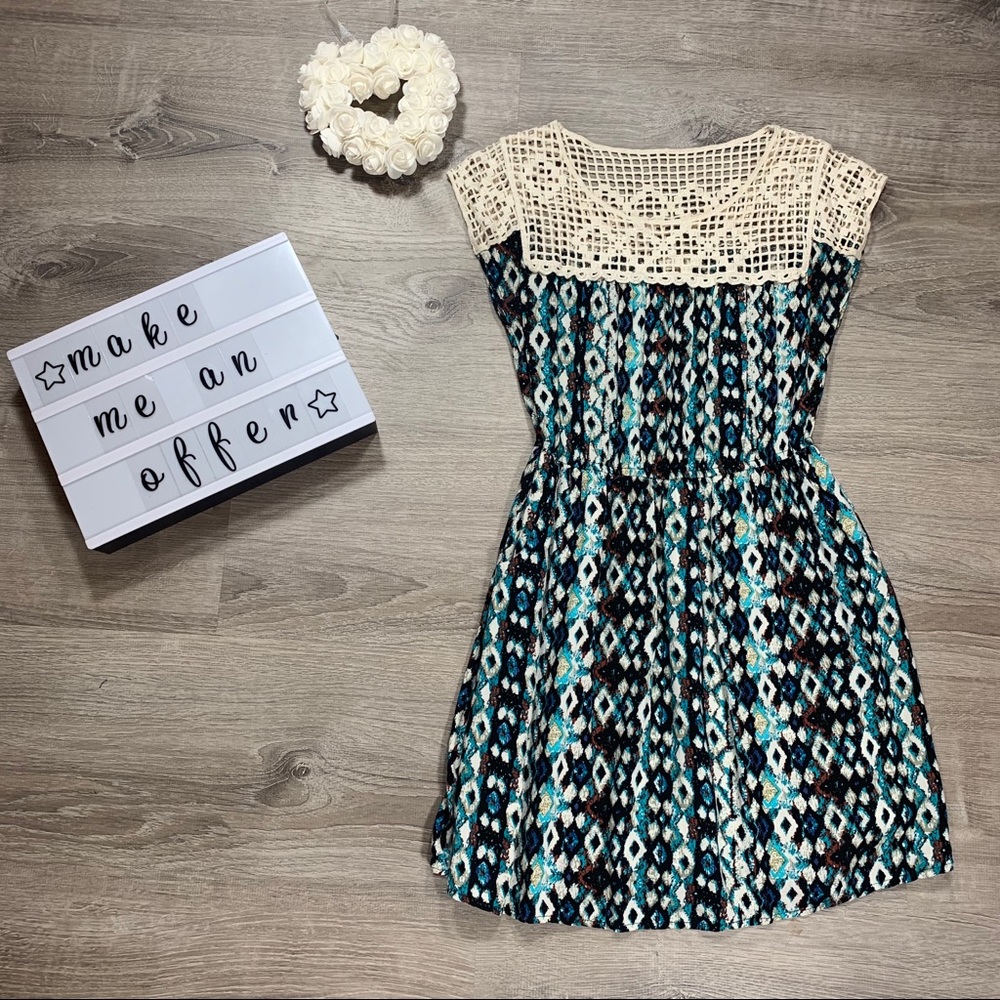 Cresent women’s diamond print dress